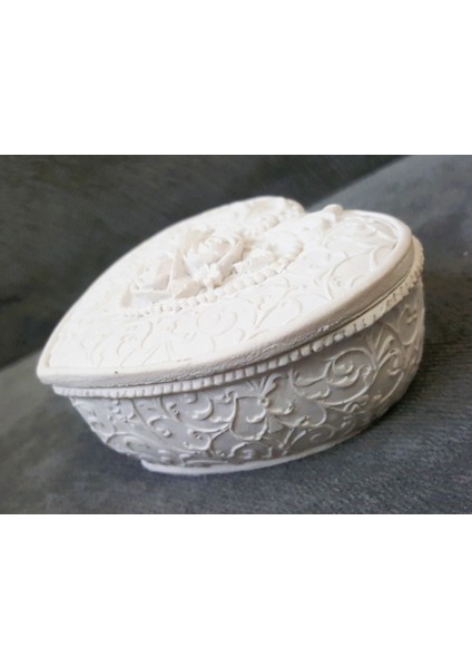 Gül Kabartmalı Kalp Kutu Silikon Kalıp K-356 fırsatları