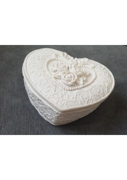 Gül Kabartmalı Kalp Kutu Silikon Kalıp K-356 indirimleri