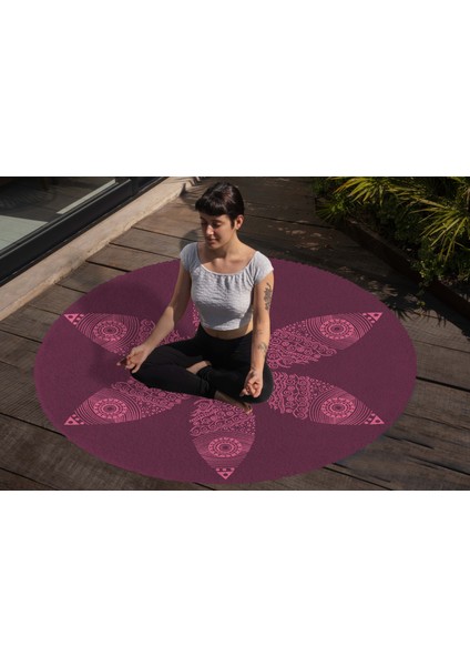 Yoga, Meditasyon,burçlar ve Mandala Temalı, Meditasyon Halısı 08