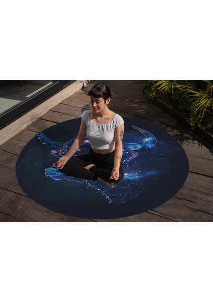 Yoga, Meditasyon,burçlar ve Mandala Temalı, Meditasyon Halısı 01