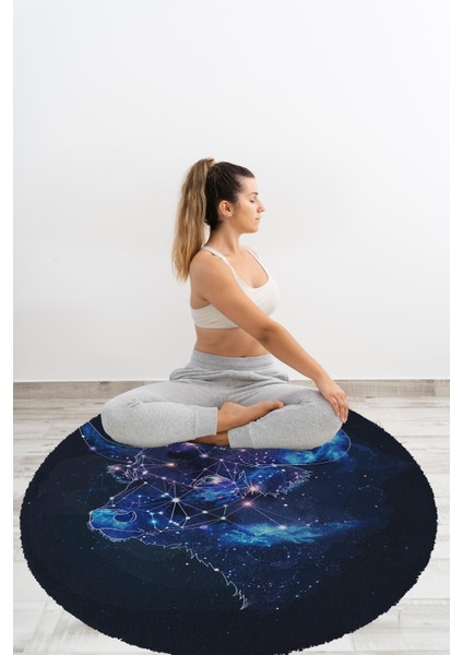 Yoga, Meditasyon,burçlar ve Mandala Temalı, Meditasyon Halısı 01