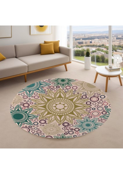 Yoga, Meditasyon,burçlar ve Mandala Temalı, Meditasyon Halısı 04