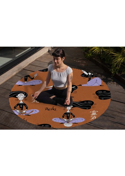 Yoga, Meditasyon,burçlar ve Mandala Temalı, Meditasyon Halısı 47