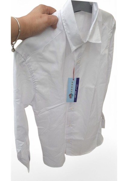 BEYAZ CEPSİZ UZUN KOLLU L / XL BEDEN DÜZ DESENLİ SLİM FİT ERKEK GÖMLEK fiyatları