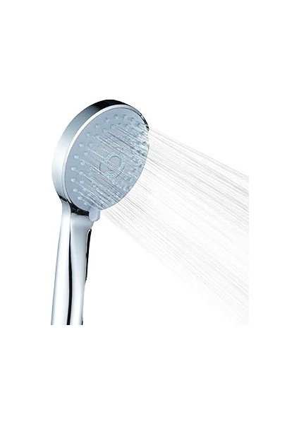 Fusty Cushy Yüksek Basınçlı 3 Fonksiyonlu Krom El Duşu - Su Tasarruflu Yağmur Etkili Duş Başlığı