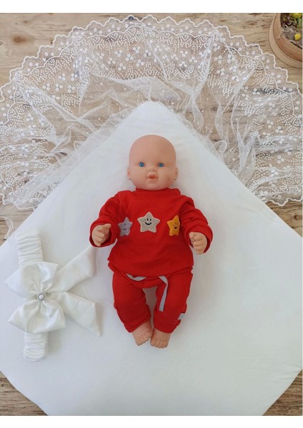 Yenidoğan Sahra My Prince Nakışlı Lüks Kundak Bebek Battaniyesi