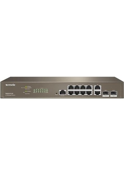 10PORT TEG5312F Gıgabıt 2x Sfp Yönetilebilir Switch Masaüstü