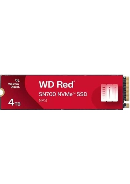 4tb Red SN700 WDS400T1R0C-68BDK0 3400-3100MB/S M2 Nvme Gen4 Nas Diski