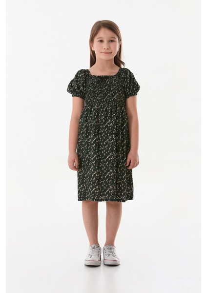 Madonna Yaka Balon Kol Kız Çocuk Elbise fiyatları