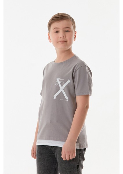 %100 Pamuk x Baskılı Erkek Çocuk Tişört modelleri