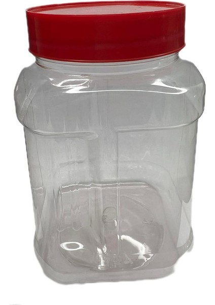 750 ml Pet Şeffaf Gıda Kavanozu, 12 Adet, Pet Kavanoz, Gıda Kavanozu, Baharat Kavanozu, Şeffaf Kavanoz