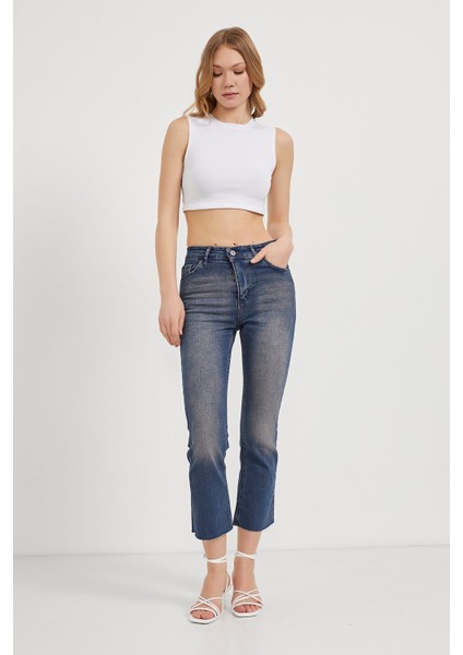 Boy Fit Esnek Kadın Pantolon