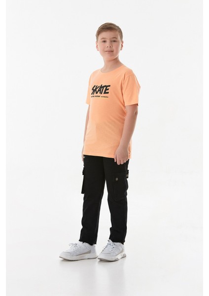 %100 Pamuk Önü ve Arkası Baskılı Erkek Çocuk Tişört modelleri