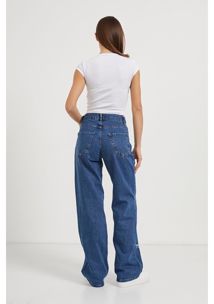 Armalıfe 2090 Fiyonk Nakış Detaylı Straıght Denim Kadın Pantolon fırsatları