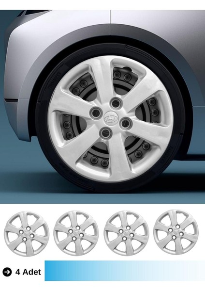 Hyundai Accent Blue 14 Inç Jant Kapağı Amblemli (4-Adet) 159 MJDT-MB-2636