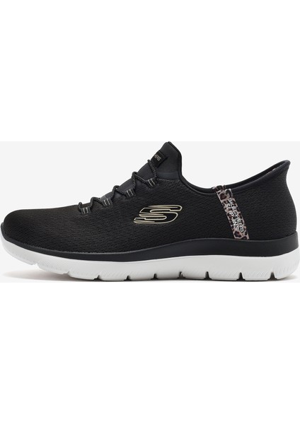 Summits - Leopard Chic Kadın Siyah Spor Ayakkabı 150275 Bkmt