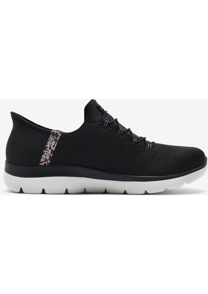 Summits - Leopard Chic Kadın Siyah Spor Ayakkabı 150275 Bkmt