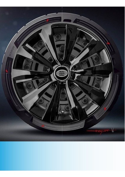 Seat Leon 15 Inç Jant Kapağı Amblemli Piano Black (4-Adet) 219 MJDT-MB-10662