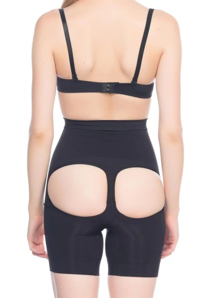 Modlive Siyah Emay 2032 Popo Açık Masajlı Boxer Korse fiyatları