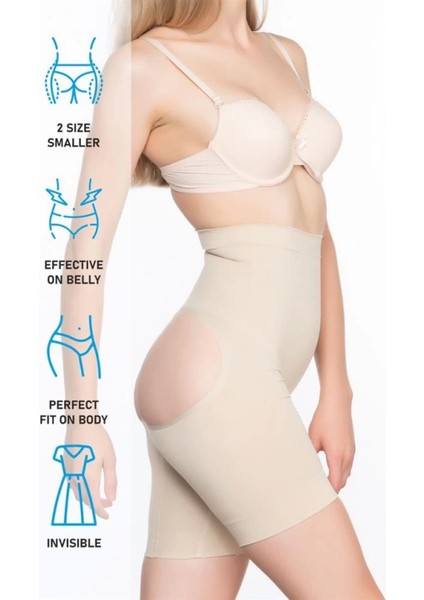 Modlive Ten Emay 2032 Popo Açık Masajlı Boxer Korse indirimleri