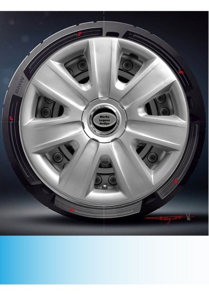 Skoda Scala 13 Inç Jant Kapağı Amblemli Gri (4-Adet) 107 MJDT-MB-11425