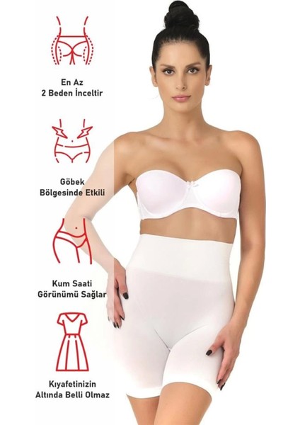 Modlive Beyaz Emay 2017 Düşük Bel Double Pantalon Korse fırsatları