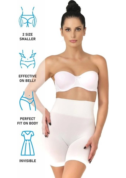 Modlive Beyaz Emay 2017 Düşük Bel Double Pantalon Korse indirimleri