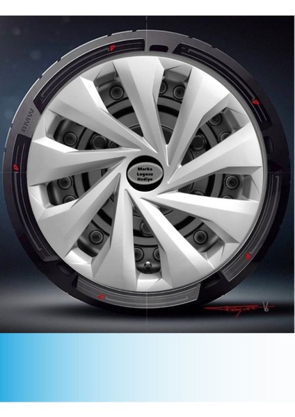 Hyundai Starex 16 Inç Jant Kapağı Amblemli Gri (4-Adet) 150 MJDT-MB-13959