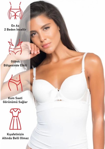 Modlive Beyaz Emay 2024 Ergonomik Bel Korse fırsatları