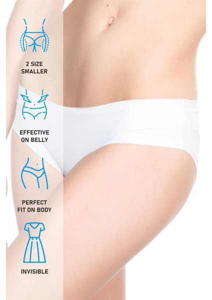 Modlive Beyaz Emay 2818 Slip Külot Lazer Korse fırsatları