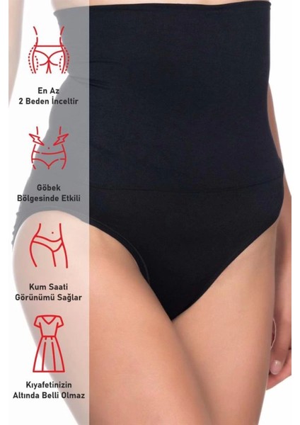 Modlive Siyah Emay 2009 Yüksek Bel Double Slip Korse fırsatları