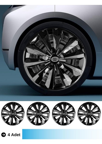 Kia Shuma 15 Inç Jant Kapağı Amblemli Gri (4-Adet) 220 MJDT-MB-13264