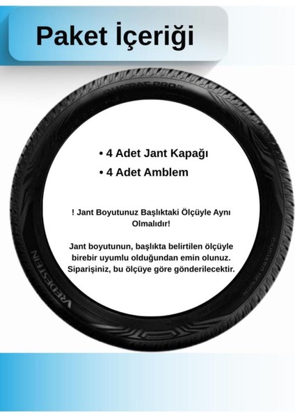 Tofaş Şahin 14 Inç Jant Kapağı Amblemli Gri (4-Adet) 112 MJDT-MB-11434