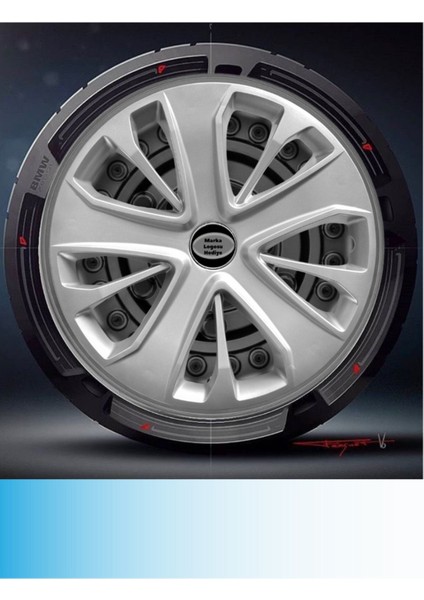 Kia Ceed 15 Inç Jant Kapağı Amblemli Gri (4-Adet) 138 MJDT-MB-4134