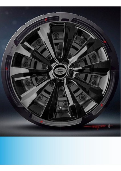 Seat Exeo 16 Inç Jant Kapağı Amblemli Piano Black (4-Adet) 214 MJDT-MB-5654