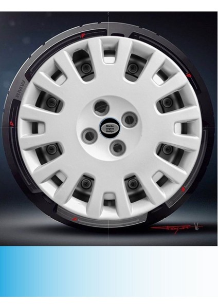 Fiat Doblo 15 Inç Jant Kapağı Amblemli Gri (4-Adet) 147 MJDT-MB-4657