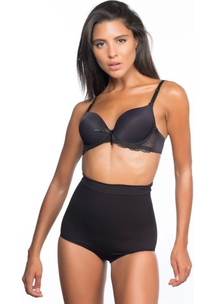 Modlive Siyah Emay 2057 Yüksek Bel Masajlı Slip Korse modelleri