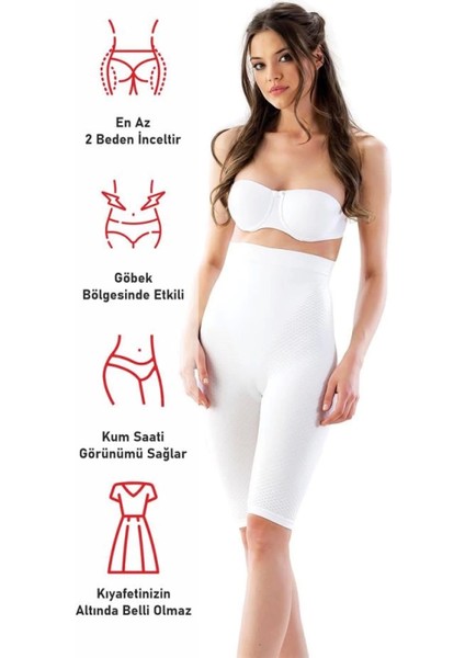 Modlive Beyaz Emay 2040 Anti Selülit Boxer Korse modelleri