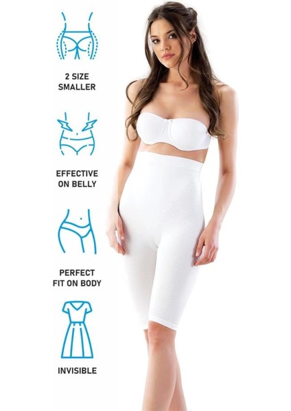 Modlive Beyaz Emay 2040 Anti Selülit Boxer Korse fırsatları
