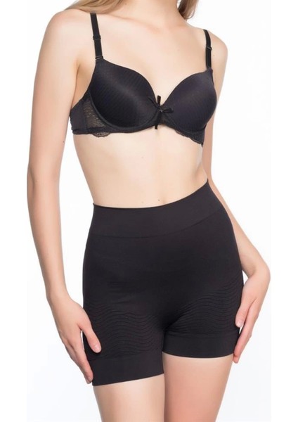 Modlive Siyah Emay 2034 Popo Açık Anti Selülit Korse modelleri