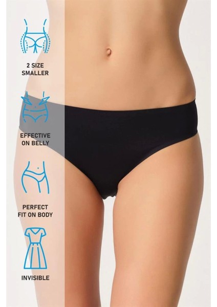 Modlive Siyah Emay 2803 Yapıştırma Lazer Kesim Külot indirimleri