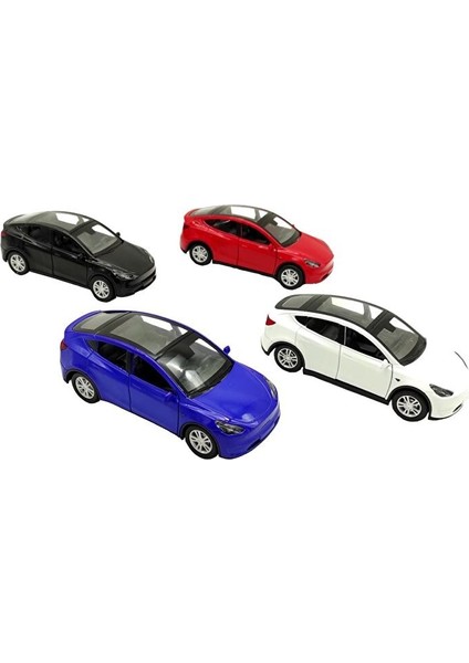 Tesla Araba 1:36 Tesla-Y Sesli ve Işıklı Die Cast Çek Bırak Araba 1 Adet Fiyatıdır