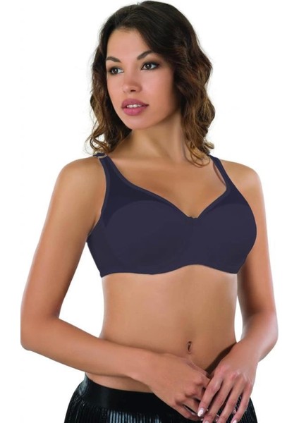 Modlive Lacivert Mı Emay 167 D Tül Push Up Toparlayıcı Sütyen