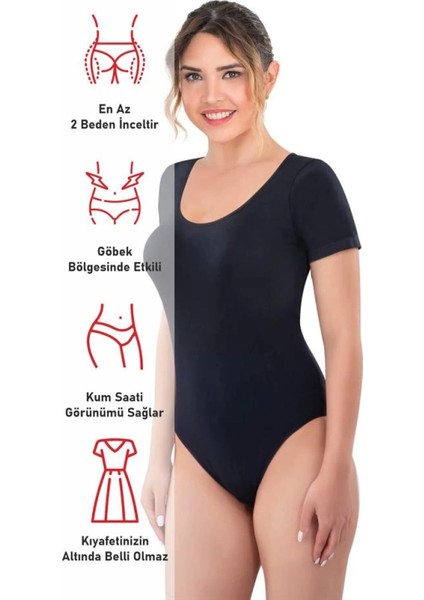 Modlive Siyah Emay 1926 Soft Yarım Kollu Body modelleri