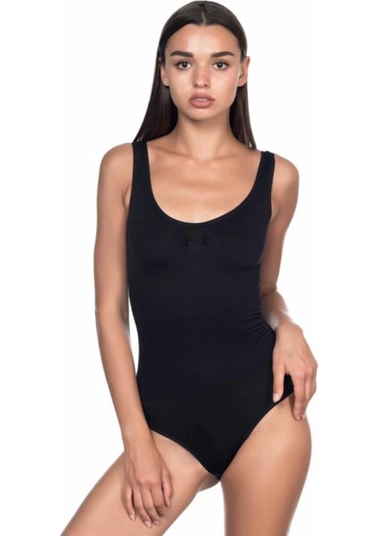 Modlive Siyah Emay 1924 Soft Kalın Askıllı Çıtçıtlı Body modelleri