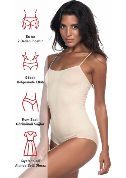 Modlive Ten Emay 1923 Soft Ip Askılı Çıtçıtlı Body fırsatları