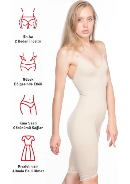 Modlive Ten Emay 2031 Paçalı Dantelli Boy Korse fırsatları