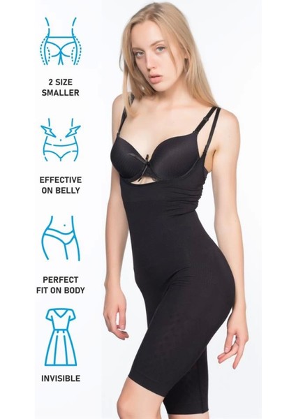 Modlive Siyah Emay 2013 Göğsü Açık Paçalı Boy Korse indirimleri