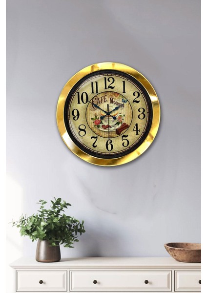 Renkli Geometrik Metal Mutfak Duvar Saati, 36 cm, Şık ve modern tasarım fiyatları