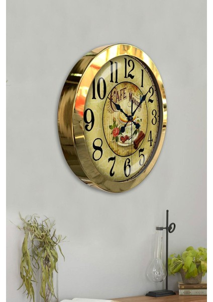 Renkli Geometrik Metal Mutfak Duvar Saati, 36 cm, Şık ve modern tasarım fırsatları